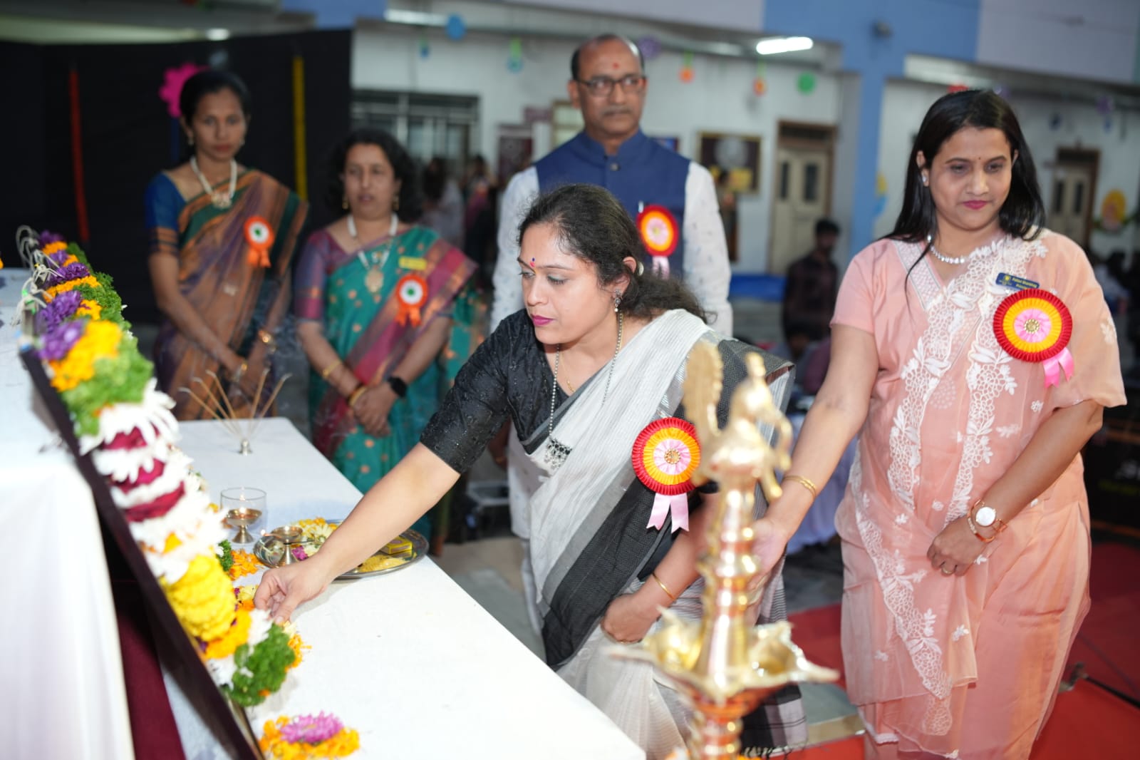 Mayuri lamp lighting ceremony