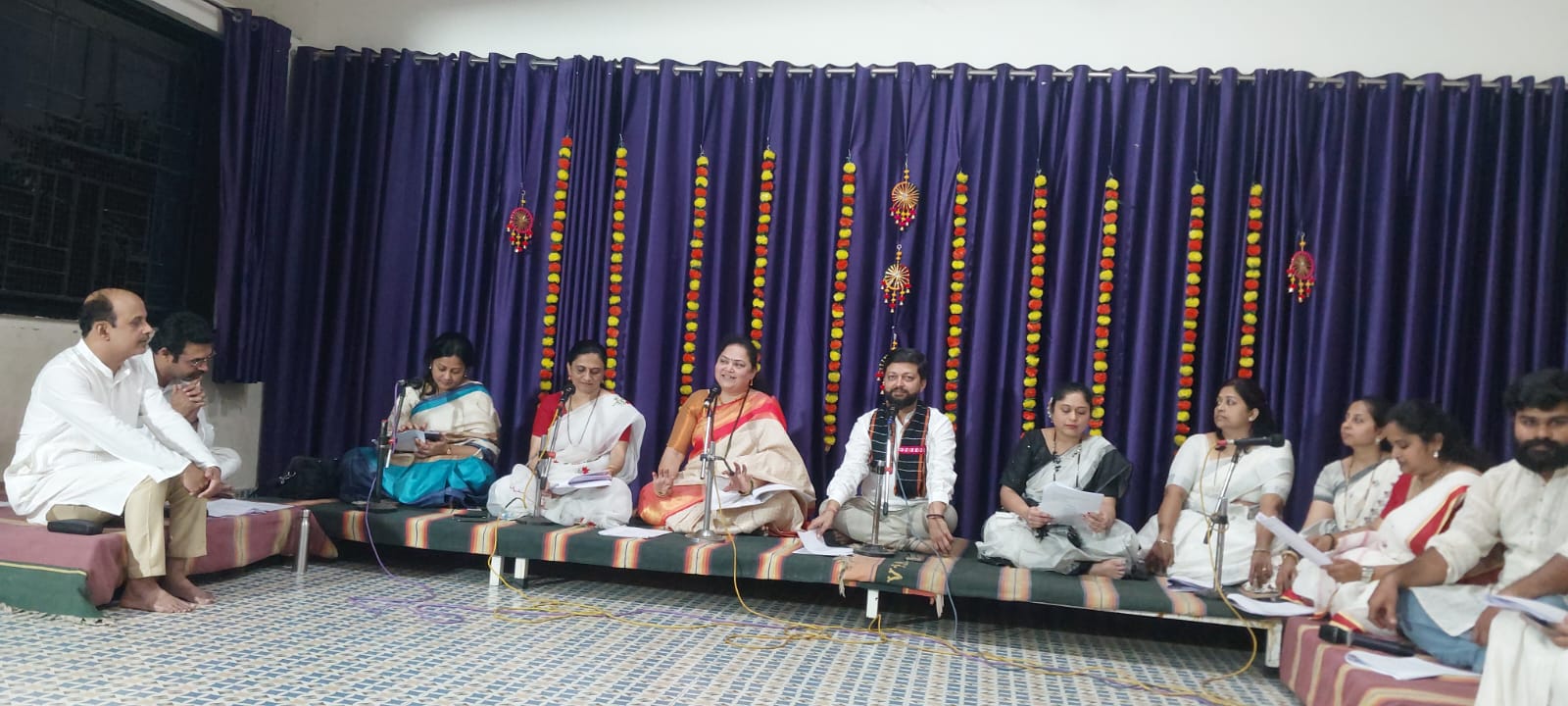 Mayuri Apte Jejurikar in a cultural performance setting